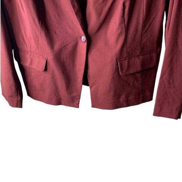 Briggs Blazer Jacket Womens 18 Notched Lapel Single Button Long Sleeve Stretch - Picture 6 of 8